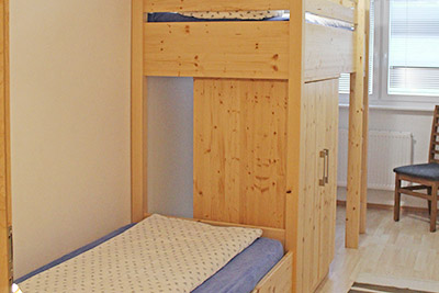 Schlafzimmer Nr. 3 mit Stockbett