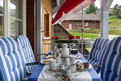 Balkon mit Ausblick in den Schwarzwald